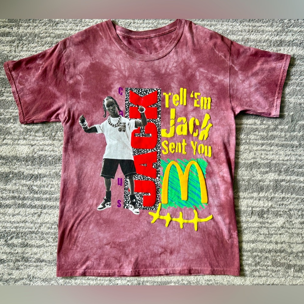 Cactus Jack x McDonald's Tell Em Jack Sent You shirt
